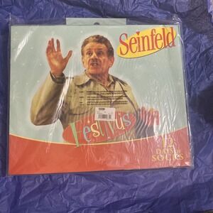 Seinfeld Men's Socks 12 Pack Large Shoe 6-12 4 Crew 8 Quarter Gift Box‎ New